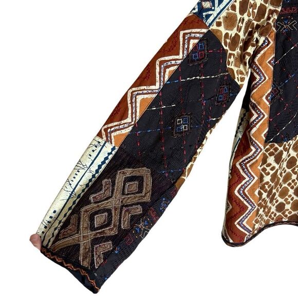 Chico’s multi pattern button down shacket - Picture 5 of 7